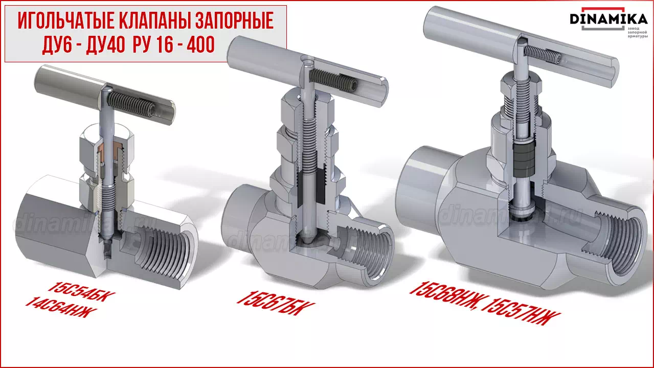 Резьбовые клапаны игольчатые муфтовые в Санкт-Петербурге